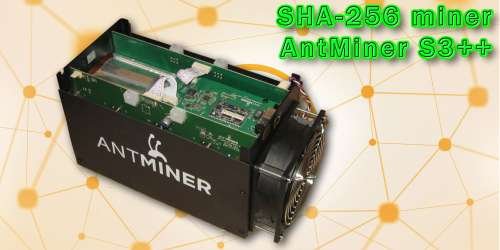 ASIC Antminer S3++ (sha-256, 450-500 GH/s)