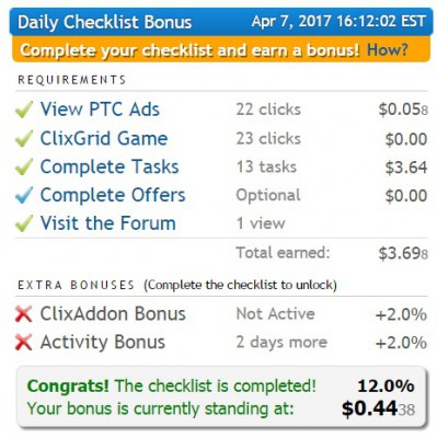 Clixsense.com - платит в биткоинах с 2017